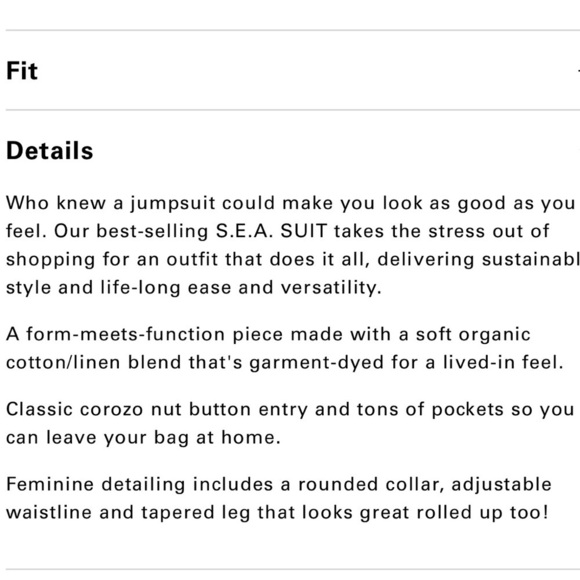 Outerknown SEA suit storm gray utility jumpsuit linen blend size Medium NWT 

M - Picture 12 of 14